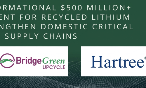 Bridge Green and Hartree Announce Transformational $500 Million+ Agreement for Recycled Lithium to Strengthen Domestic Critical Mineral Supply Chains